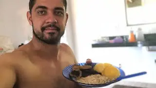 Fiz meu primeiro almoço fitness em casa!!!