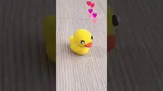How to make a baby duck out of clay 🐥🐤