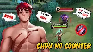 WTF DAMAGE!! iNSECTiONN CHOU NO COUNTER!! - MLBB