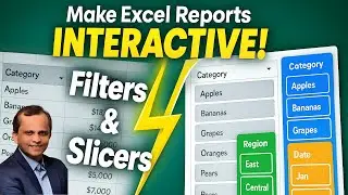 54. The Secret to Interactive Excel Reports: Filters & Slicers in Pivot Tables 🔥