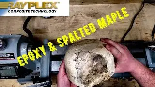 Epoxy & spalted maple bowl