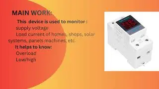Din-rail digital voltmeter and  ammeter