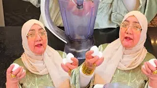 صدقتهم وعملت تريند البيض فى الخلاط وانا استاهل النتيجة