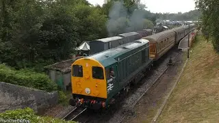 Heritage Thrash &ndash; Class 20066 Growls out of Norden for Corfe