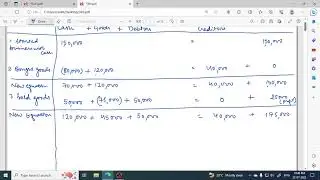 Question No. 9B. Accounting Equations Class 11 DK Goel solution in Hindi.