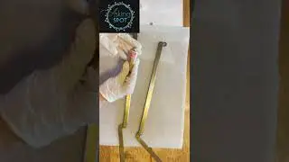 Rub N Buff наносится на металл поверх аэрозольной краски #шорты