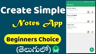 Create Notes Android App Full Tutorial 2022 | Android Studio | SQLite | Kotlin