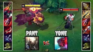 YONE vs PANTHEON FULL BUILD FIGHTS & Best Yone Moments!