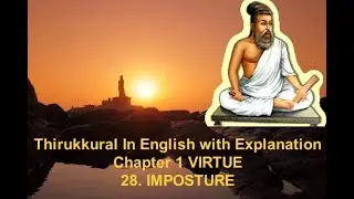 Thirukkural In English with Explanation - Chapter 1 VIRTUE &ndash; 28. IMPOSTURE - Kural 276 #shorts