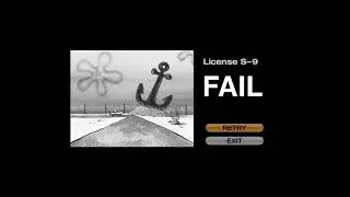 Spingebill fails his Gran Turismo license test