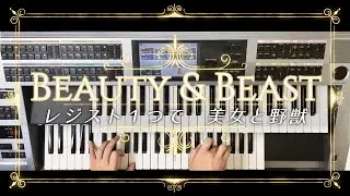 【美女と野獣】ｴﾚｸﾄｰﾝ演奏 ﾚｼﾞｽﾄ1つで弾いてみた