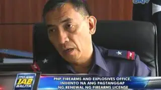 PNP-Firearms and Explosives Office, inihinto na ang pagtanggap ng renewal ng firearms license