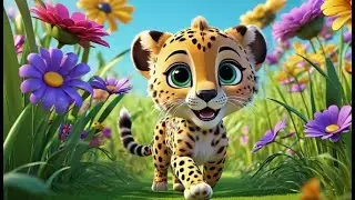 Cheetah Claws Go Sprint Sprint Sprint | English Nursery Rhyme | Kids Songs | Baby Music