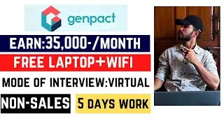 Genpact Work From Home Job | Easy Work From Home Jobs | Real Work From Home Jobs 2024
