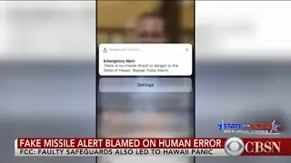 Hawaii false missile alert blamed on human error