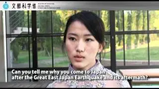 Why you came to Japan after the Great East Japan earthquake and its aftermath? vol4