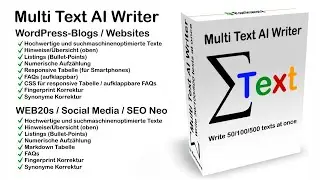 KI Text Generator und WordPress AI Website Builder &ndash; SEO optimierter Website Texte