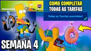 HOW TO COMPLETE ALL WEEKLY TASKS MISSIONS WEEK 4 (SIMPSONS SEASON CHAPTER 6) - Fortnite
