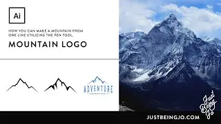 Create a Mountain Logo Using The Pen Tool