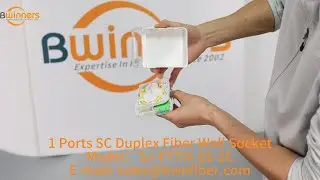 Model: SJ-FTTH-SS-2C  1 Ports SC Duplex Fiber Wall Socket #bwnfiber #FiberWallSocket, #FiberSocket