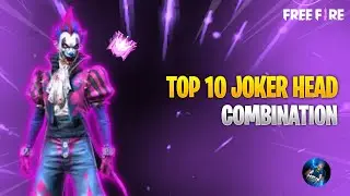 Top 10 joker bundle combination|| freefire night clown bundle|| #mgrff #roadto100k #ffcombination
