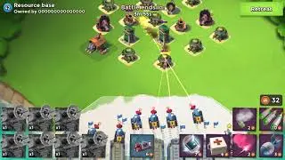 Boom Beach - Easy conquered resource base with LAZORTRON MK II