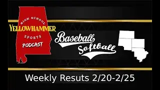 Yellowhammer Sports Podcast Episode 29: Basketball, Baseball and Softball Recap February 20-25 2023