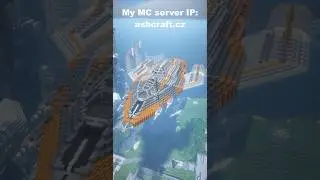 Futuristic Space Ship Build in Minecraft! #minecraftbuild