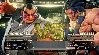 SFV Champion Edition 🔥 ginz-low (E. HONDA) Vs Yu-sama (NECALLI) 🔥 Online Match's 04-18-2023