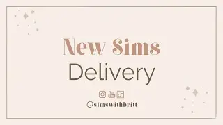 Sims 4 - New Sims Delivery | Free Sims Clothing | #basegame #shorts #tutorial #sims4