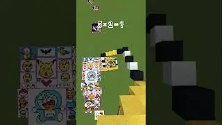 Art 🎨🎭 Amazing 🤩INSANE Minecraft Falling Blocks Art 😱 | Most Satisfying Build Ever! #shorts