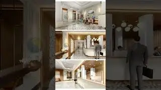 🏨 Classical Elegance in Varanasi &ndash; A Stunning 3D Hotel Reception Design ✨
