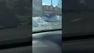 5 feet Fresh Snow Piles #canada #winter