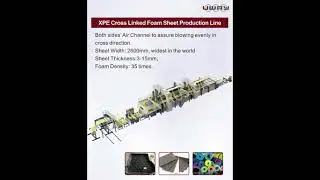 XPE Cross Linked Foam Sheet Production Line #machine #extrusionline #foam #foamline #customized