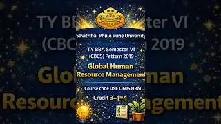 Global HRM syllabus (TYBBA) Sem-6 #shorts #shortvideo #bba