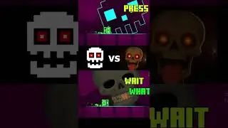 Press Start 🆚 Skeletal Shenanigans 😱💀 #geometrydash #shorts
