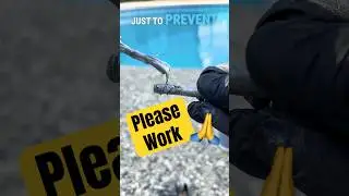 🥵Will This Keep My Pool Ladder from Getting Stuck Again? #diy #pool #tipsandtricks