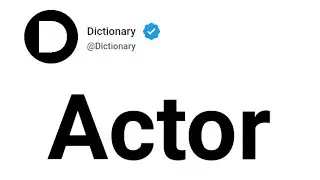 Actor Meaning In English