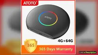 ATOTO Car AI TV Box Ring Kit Smart Android System 4G64G Wireless Apple Carplay Android Auto Car