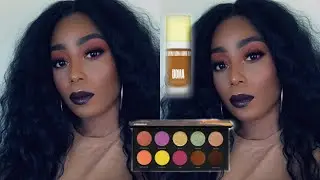 LET'S TRY THIS AGAIN, UOMA BEAUTY SAY WHAT FOUNDATION AND PALETTE REVIEW.