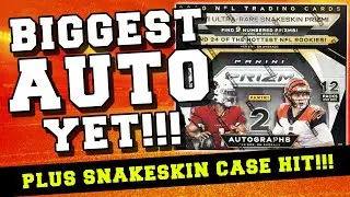 $1400+ Auto! - Our Biggest Auto YET?  - 2020 Prizm NFL Hobby Box (plus Snakeskin Case hit!)