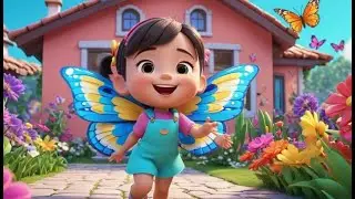 Butterfly Wings Go Flutter Flutter Flutter Nursery Rhyme for Kids Baby Songs Music