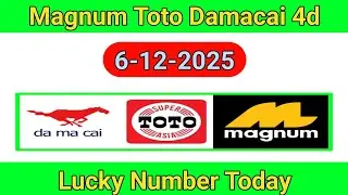 6/12/2025 Magnum 4d prediction Number Today || Toto Damacai 4d Lucky Number Today