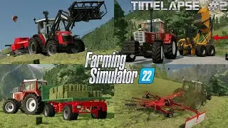 FS22 - Baling SMALL SQUARE BALES of HAY at over 28°C! 🥵☀️🚜💨 | [FS22] - Timelapse #2