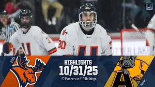 #2 Utica vs #10 Adrian | Men's Hockey Highlights - 10/31/25