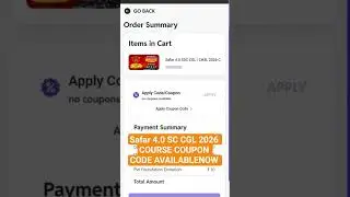 Safar 4.0 SC CGL 2026 COURSE COUPON CODE AVAILABLENOW #pw #couponcode #ssc #physicswallah #viral