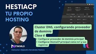 Curso HestiaCP Tu propio Hosting - Clase 6 - Cluster DNS, servidor principal HestiaCP ns1 | NETWORLD