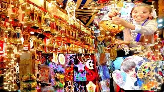 جولة في شوارع دمياط وجمال زينة دمياط وجيبالكم محل عامل عروض ببلاش#رمضان #مصر