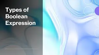 What are the types of Boolean Expression?