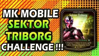 MK Mobile. Upcoming Challenge Character Sektor Triborg Requirements + Gameplay. MK Mobile Tricks